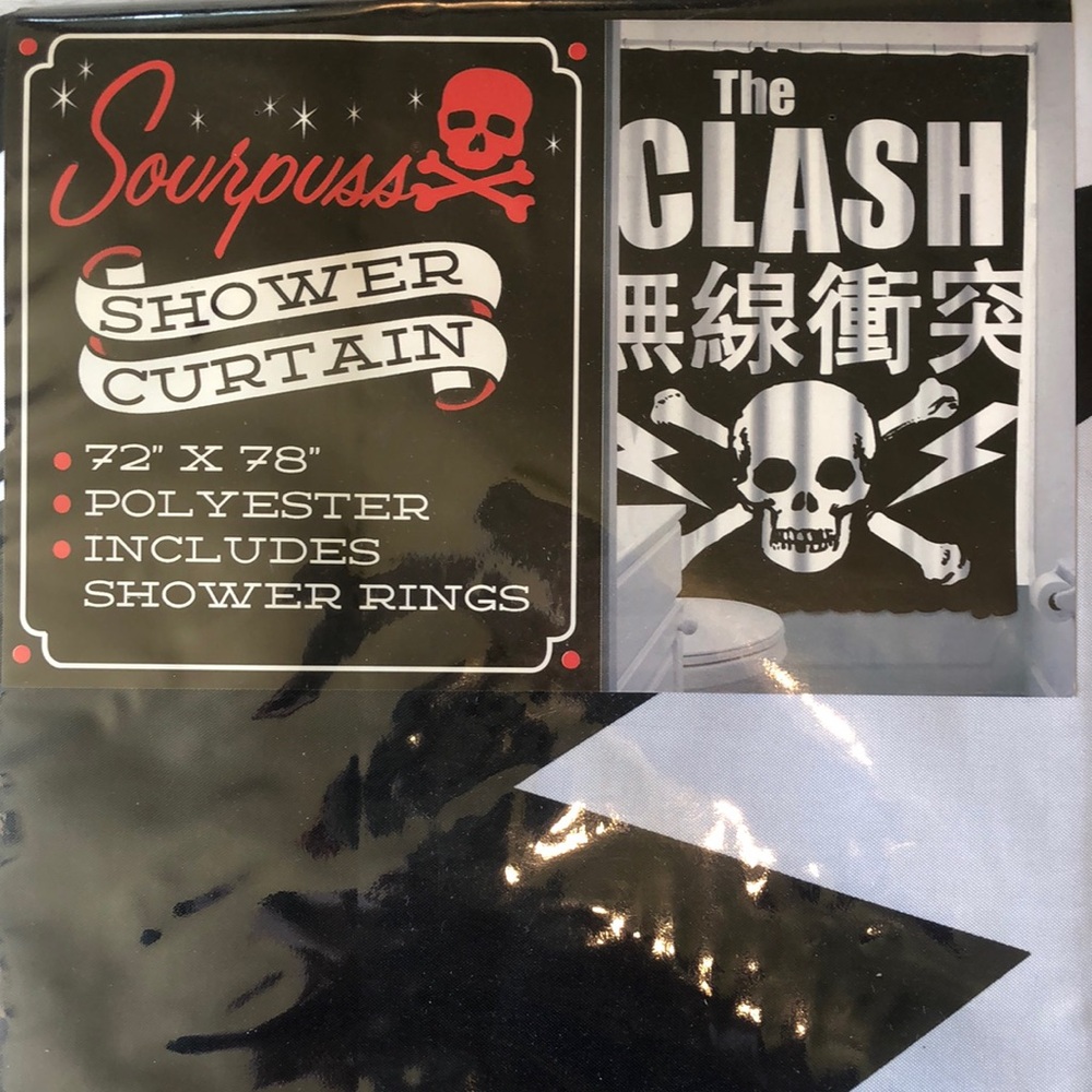 Sourpuss The Clash Shower Curtain